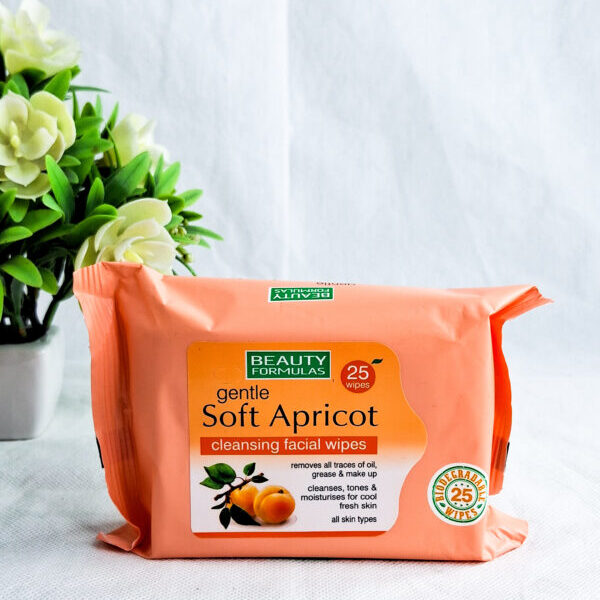 Beauty Formulas Gentle Soft Apricot Cleansing Facial Wipes
