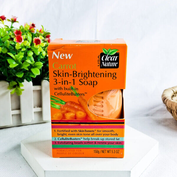 Clear Nature Carrot Skin Brightening 3 in 1 Soap