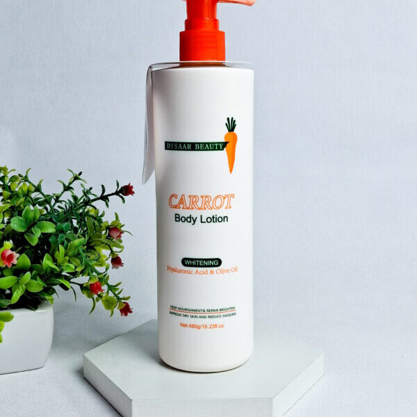 Disaar Beauty Carrot Body Lotion Whitening Hyaluronic Acid & Olive Oil