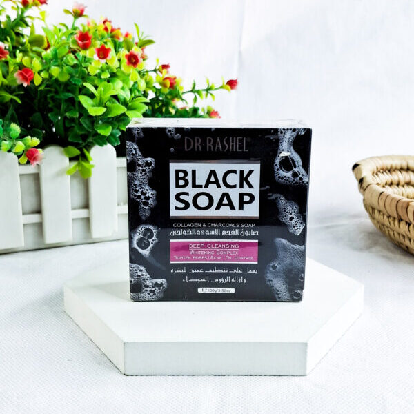 Dr Rashel Black Soap with Collagen & Charcoal