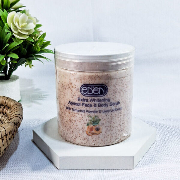 Eden Extra Whitening Apricot Face & Body Scrub with Tamarind Powder