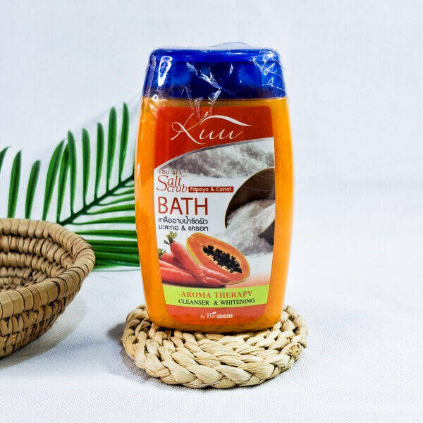 Kuu Spa Salt Scrub Papaya & Carrot Bath