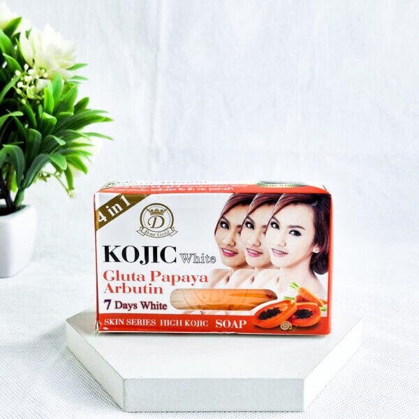 D-ne Gold Kojic White Gluta  Papaya Arbutin Soap