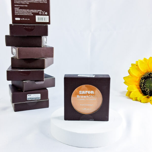 Zaron Brown Skin Compact Powder Full Coverage