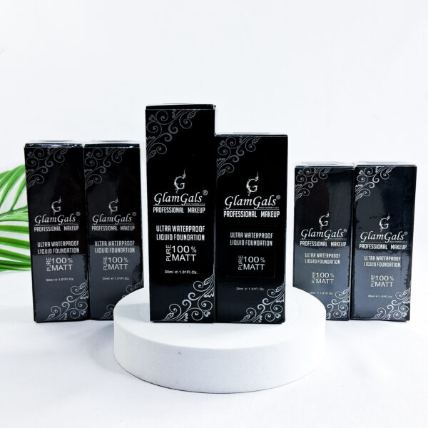 GlamGals Makeup Ultra Waterproof Liquid Foundation Pure Matt
