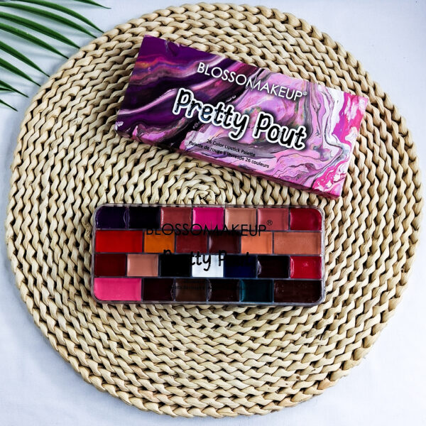 Blossom Makeup Pretty Pout 24 Color lipstick Palette