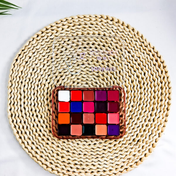 Jackelin 20 In 1 Full Coverage Longwear Concealer And Lip Palette