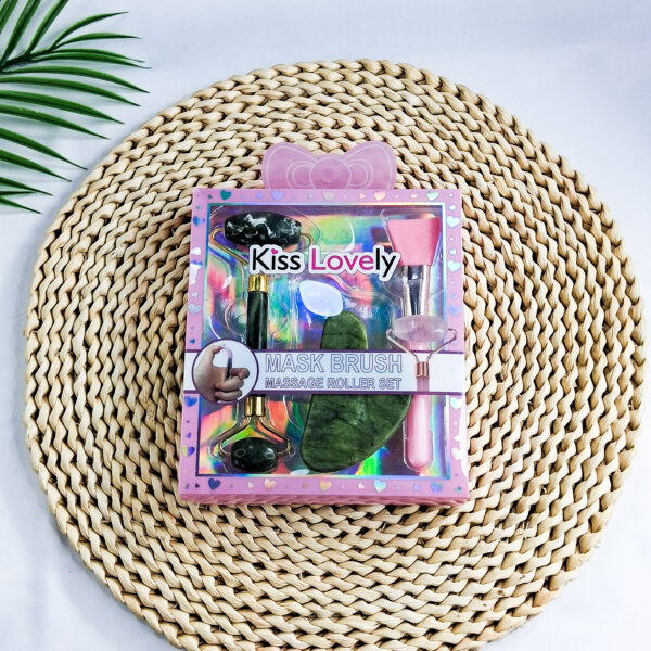Kiss Beauty Mask Brush Massage Roller Set