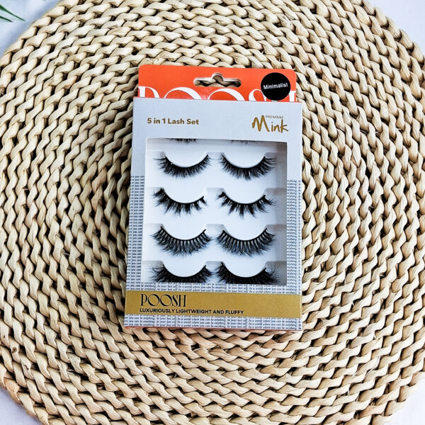 Poosh Luxuriously Lightweight And Fluffy 5in 1 Lash Set {Minimalist}