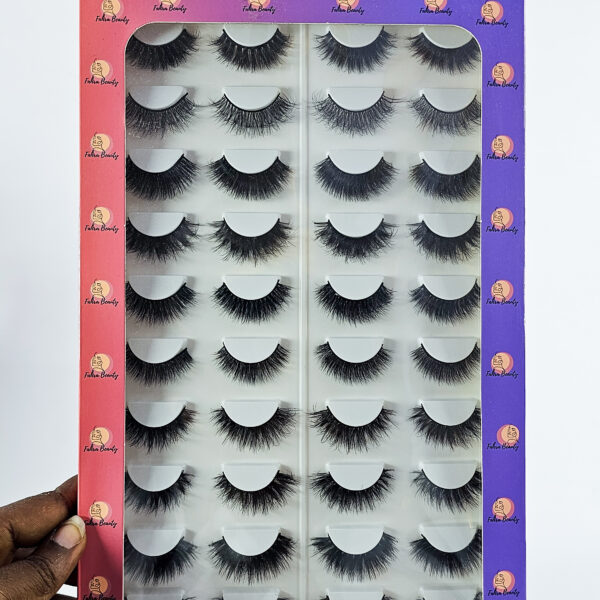 Faha Beauty 20 Pairs Mink Eyelash Set
