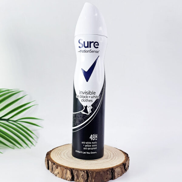 Sure MotionSense Invisible On Black + White Clothes Anti-Perspirant Spray