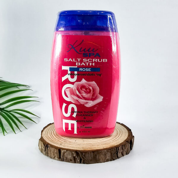 Kuu Spa Rose Salt Scrub Bath