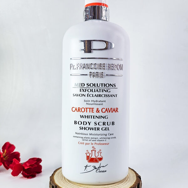 Pr. Françoise Bedon Paris Med Solutions Carotte & Caviar Whitening Body Scrub Shower Gel