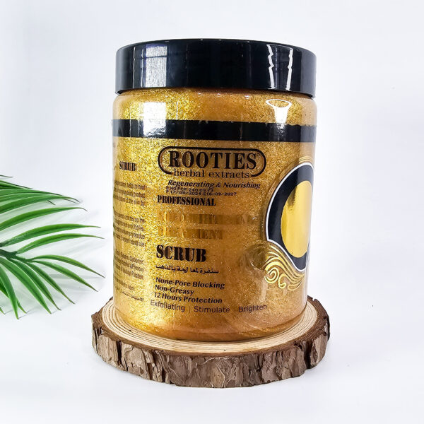 Rooties Herbal Extracts Professional Gold Whitening Treatment Scrub