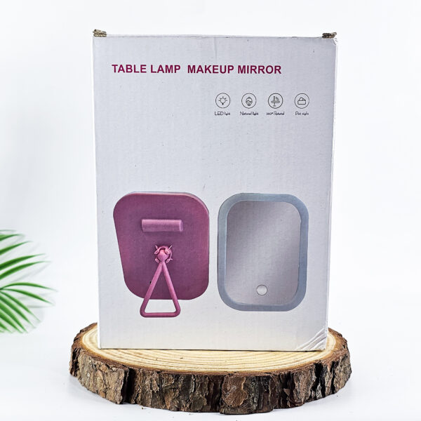 Table Lamp Makeup Mirror with LED Lighting