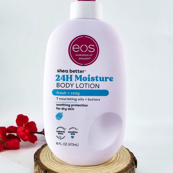 EOS Evolution of Smooth Shea Better 24H Moisture Body Lotion in Fresh + Cozy