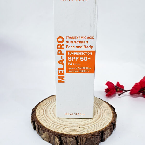 Nine Less Mela-Pro Tranexamic Acid Sunscreen Face and Body SPF 50+ PA++
